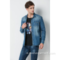 Heren katoenen denim shirt